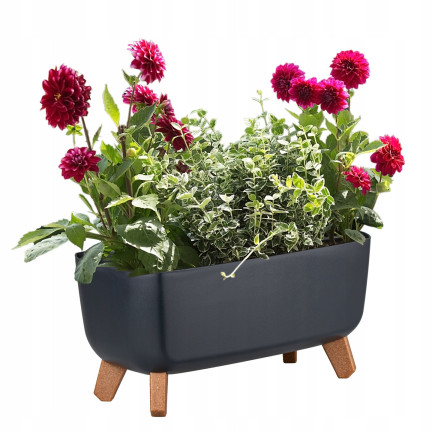 DGCL400-S433 Long, Large Garden Planter Pot with Legs, 