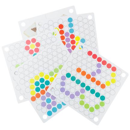 YZW0551 DŘEVĚNÉ VZDĚLÁVACÍ PUZZLE MOZAIKOVÉ KORÁLKY