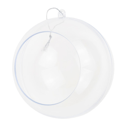 TG69001 Acrylkugel mit Öffnung zusammenklappbar Kunststoffkugeln 10cm transparent