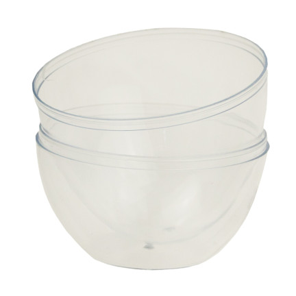 TG60438 AKRYLOVÉ VEJCE PRŮHLEDNÉ SKLÁDACÍ VEJCE 15 CM PLASTOVÉ STOJÍCÍ
