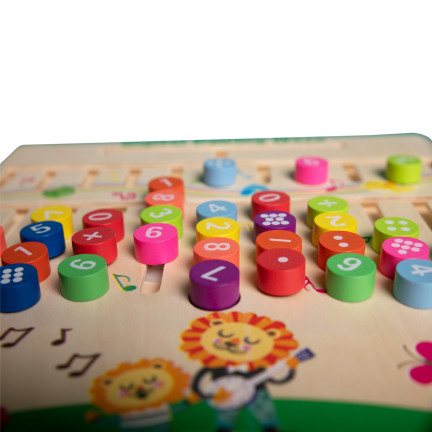 TG67010 VZDĚLÁVACÍ DŘEVĚNÉ PUZZLE BLOKY VĚDA