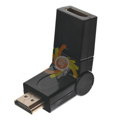 CC25 OTOČNÝ ADAPTÉR 360 HDMI ZLATÝ