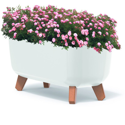 DGCL400-S449 Garden Planter, White 