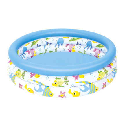51008 Kinderbecken aufblasbares Planschbecken Fische