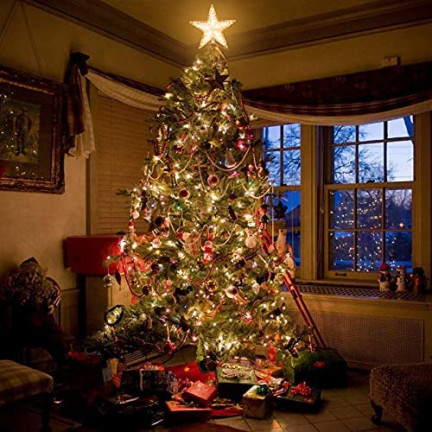 C12012CB STARS ON TOP of Christmas tree LED HEAT WHITE
