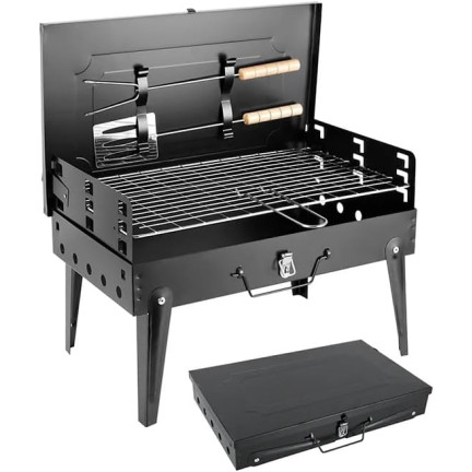 TG71414 TOURISM PORTABLE TOURISM FOLDING GRILL + příslušenství