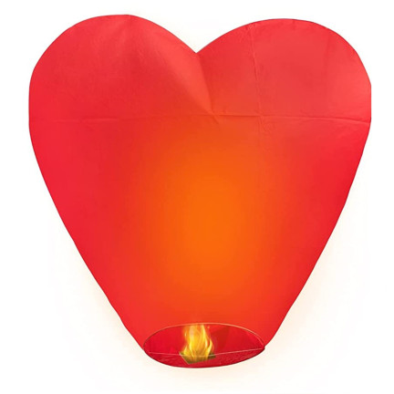 DD19 HAPPY HAPPY LAMPIONS FLYING HEART Hochzeitsfeier