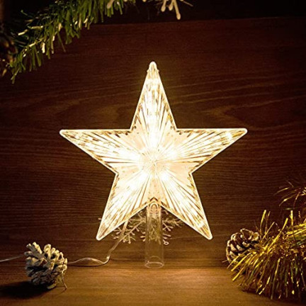 C12012CB STARS ON TOP of Christmas tree LED HEAT WHITE