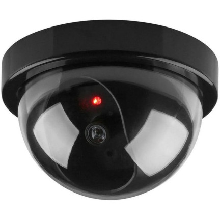 AG34 DUMMY CCTV KAMERA KUPPEL BLINKENDE LED ÜBERWACHUNG
