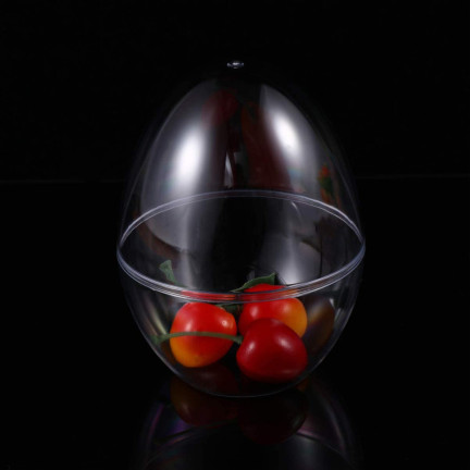 TG60437 Standing Acrylic Egg, 12 cm Plastic Egg, for Decorating, Easter Decorations