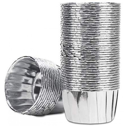 TG80292-3 MUFFINFÖRMCHEN SILBERNE CUPCAKE-FORMEN 50 STK