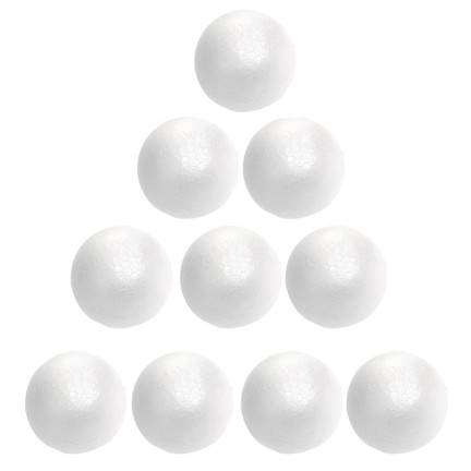 Styroporkugel Ø 8cm Feste Qualität Polystyrenball Kugel 10 Stk. Weihnachten Deko