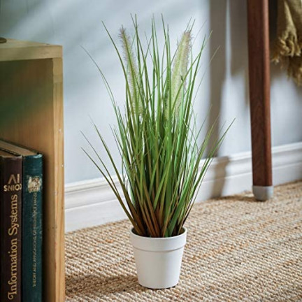 CV15459 Pampas grass in a pot—artificial decorative plant