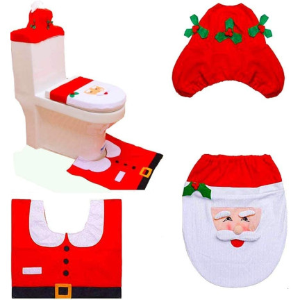 SW62 BADEZIMMER SET WEIHNACHTSWUNDER DECKEL BADEZIMMERTEPPICH