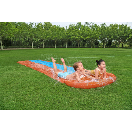 52328 vodní skluzavka dvojitá vodní skluzavka fontána 488cm BESTWAY