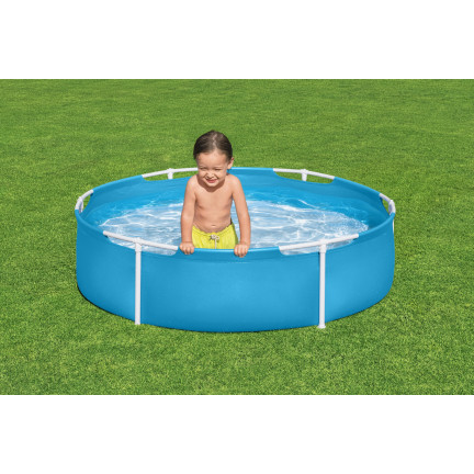 56283 BESTWAY RUNDES KINDER-GARTENGESTELL POOL FLACH 152X38CM