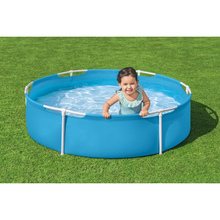 56283 BESTWAY RUNDES KINDER-GARTENGESTELL POOL FLACH 152X38CM