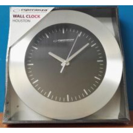 EHC011K Nástěnné hodiny ESPERANZA HOUSTON BLACK 25cm
