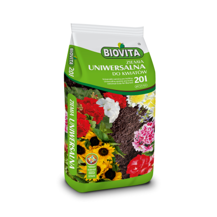 BIO7 BIOVITA UNIVERSALERDE 20L FÜR BLUMEN UND GRÜNPFLANZEN