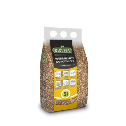 BIO1 BIOVITA GARTENBAU VERMICULIT NATÜRLICH 1-5MM 5L BODENHILFSSTOFF