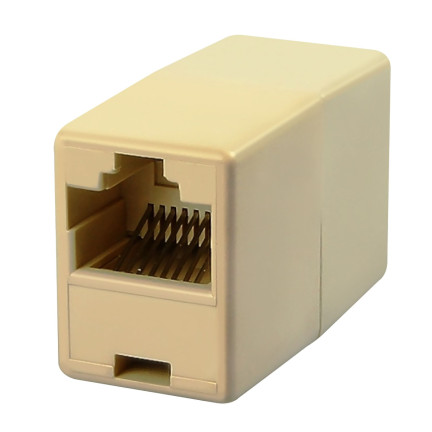 TV53 KONEKTOR RJ45 ADAPTÉR 8P8C POZLACENÝ