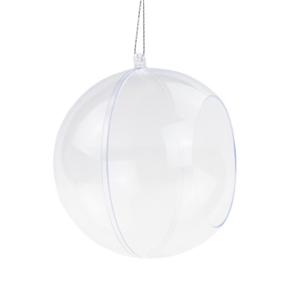 TG69001 Acrylkugel mit Öffnung zusammenklappbar Kunststoffkugeln 10cm transparent