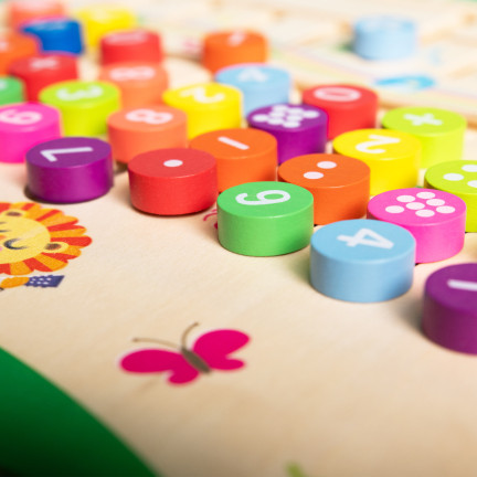 TG67010 VZDĚLÁVACÍ DŘEVĚNÉ PUZZLE BLOKY VĚDA