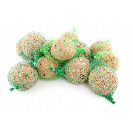 Fettkugel für Wildvögel, Wintervogelfutter, Körner- und Getreidemischung, 1 Stk. 90g