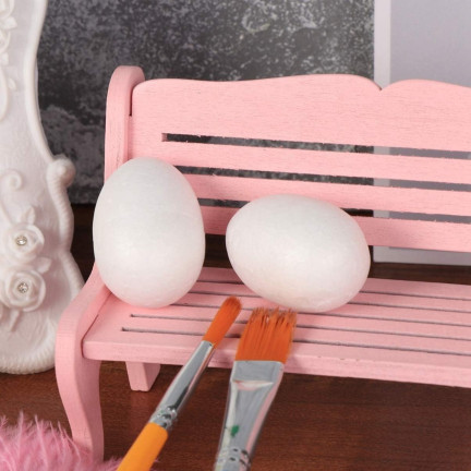 TG40894 EIER STYROPIAN EGGS 12 BLATT 4CM Ostereier für Decoupage STROIKA