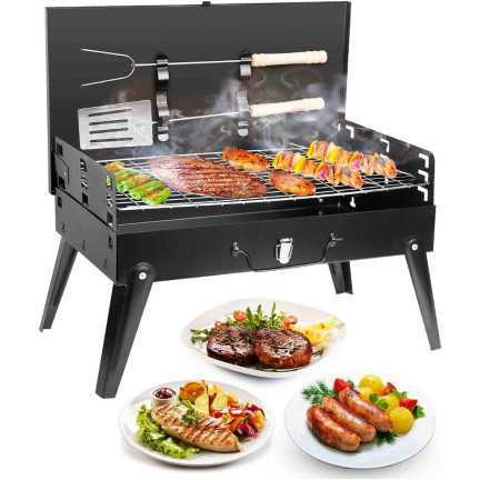 TG71414 TOURISM PORTABLE TOURISM FOLDING GRILL + příslušenství