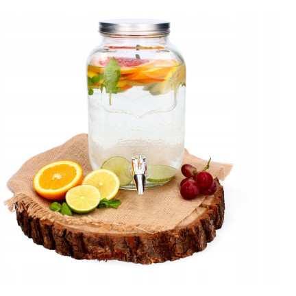 DUC1029 SKLENICE S KOHOUTKEM 4L NA LIMONÁDOVOU VODU