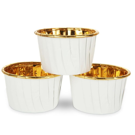 TG80292-5 GOLDEN MUFFIN PAPILLOTS GOLDEN Cupcake-Formen 50 St