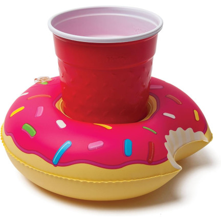 TG48118R DRŽÁK NA HRNEK DONUT RŮŽOVÝ DONUT PLOVOUCÍ