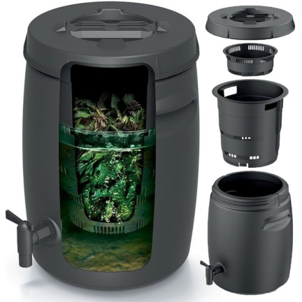 IBFT25-S411 Compost Bin, Manure Tank, Nettle Compost Bin, Garden Barrel with Tap