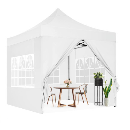 TG77595-2 GARTENPAVILLON ZELT 4 WAND PAVILLON GARTEN PARTY KOMMERZIELL