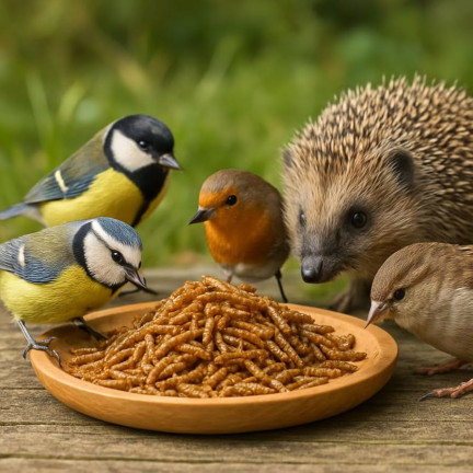 Getrocknete Larven der Weißen Fliege für Vögel, Futter mit hohem Proteingehalt, 125g