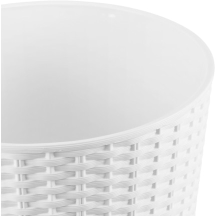 DRTUS200-S449 BLUMENTOPF HOCH RATTAN RATO TUB WEISS
