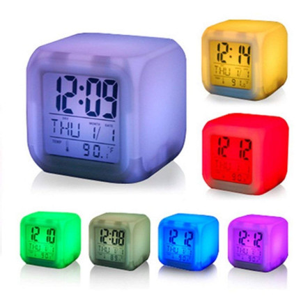 Wecker chamäleon LCD leuchtet mit thermometer kalender