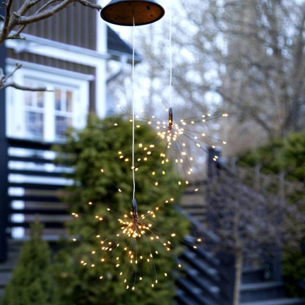 TG66764 SOLÁRNÍ DMYCHADLO LAMPA OHŇOSTROJE ZAHRADA 90 VEDL SOLÁRNÍ STROM SVĚTLA