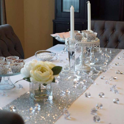 TG55062 DIAMANTENE STRASSSTEINE DEKORATIVE KONFETTI KLAR DIAMANTEN