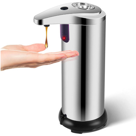 TG56304 AUTOMATISCHER HANDSEIFEN- UND SPÜLMASCHINENSPENDER, berührungslos aus Stahl