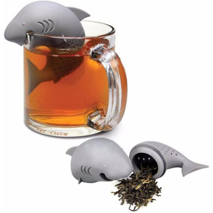 TG66026 HAIFISCH-KRÄUTERTEE-BRÜHER SILIKON-SIEB