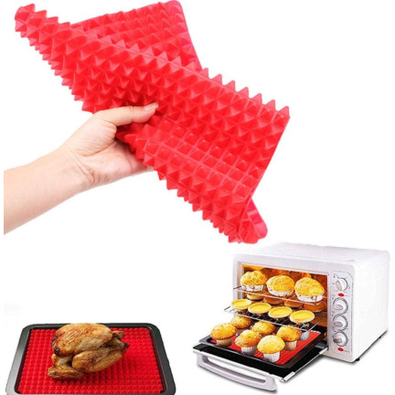 SS90 BACKMATTE AUS SILIKON ZUM BACKEN VON FLEISCH UND GEMÜSE Backofen Abtropffläche