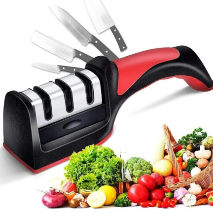 TG56178 3-in-1 Three-Phase Kitchen Knife Sharpener