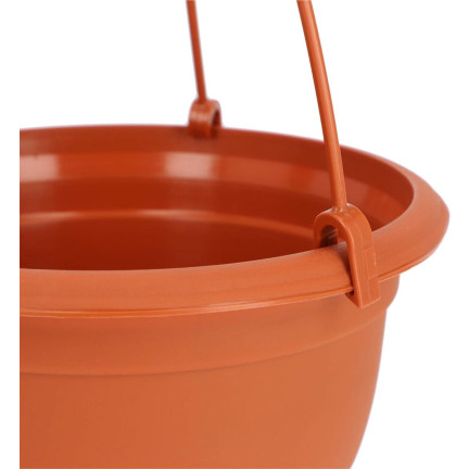 DAGW5-R624 27 cm round hanging balcony planter with hook, 4.5 L