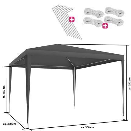 Pavillon pavillon kommerziellen garten partei zelt kommunion 3x3x2.5m