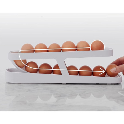 TG80294 EIERBOX KÜHLSCHRANK-ORGANIZER-BOX EIER-SCHUBLADEN-BOX