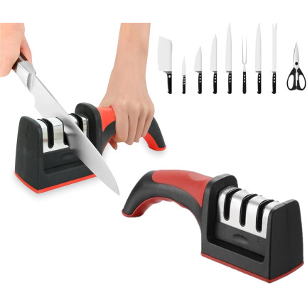 TG56178 3-in-1 Three-Phase Kitchen Knife Sharpener