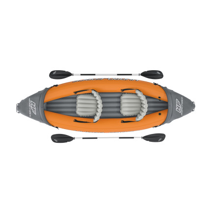 65077 Lite-Rapid 2-person inflatable kayak, 321x88 cm, with pump and paddles – Bestway 65077