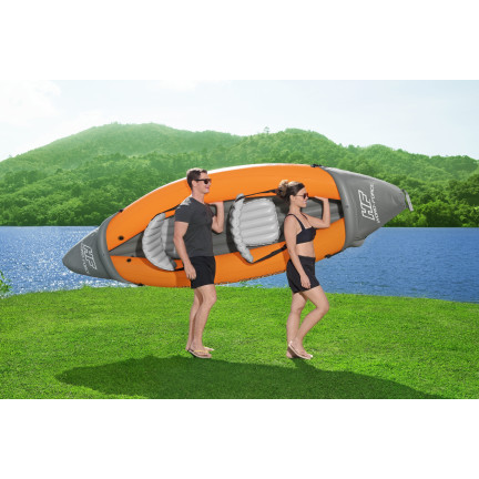 65077 Lite-Rapid 2-person inflatable kayak, 321x88 cm, with pump and paddles – Bestway 65077